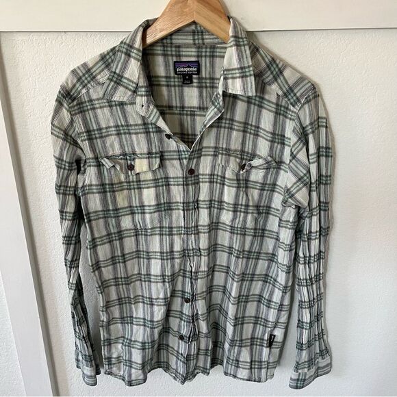 Patagonia Mens Medium Organic Cotton Flannel - Picture 1 of 11